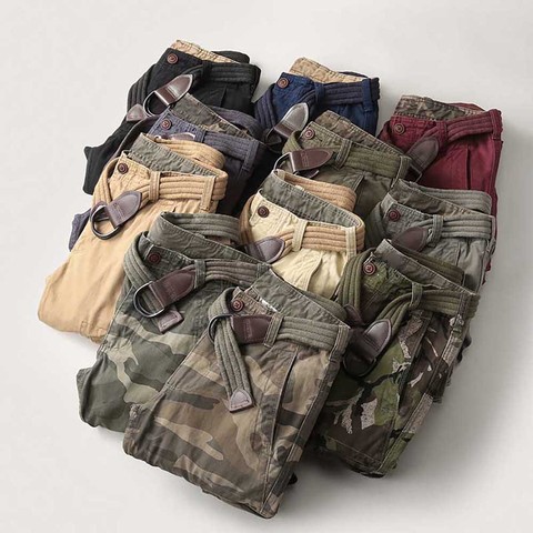 Trendy Camouflage Cargo Pants Men Casual Pants Cotton Military Army Style Hiphop Harem Pants Street Trousers Loose Baggy Pants ► Photo 1/6