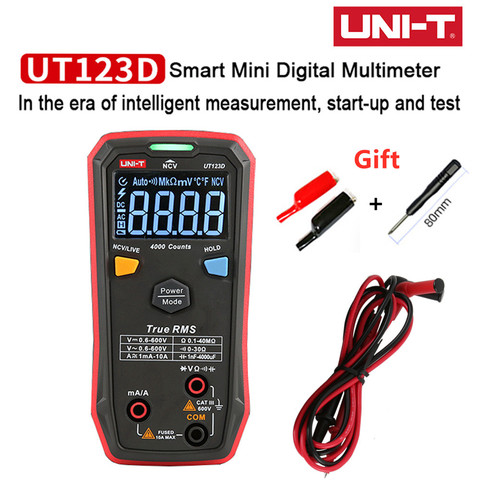 UT123D Automatic Smart Digital Multimeter RMS AC/DC Current Voltage Resistance And Capacitance Tester Household Multimeter ► Photo 1/6
