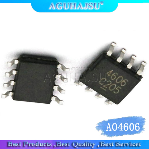 20PCS AO4606 SOP8 AO4606C SOP SMD 4606 Universal high voltage board N+P channel SOP-8 ► Photo 1/1