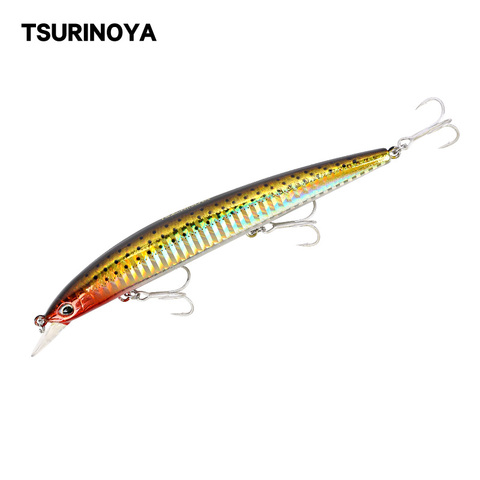 TSURINOYA Fishing Lure DW31 Floating Minnow Jerkbait Hard Lure 129mm 14.8g Long Shot Sea Bass Lure Swimbait Wobblers Crankbait ► Photo 1/6