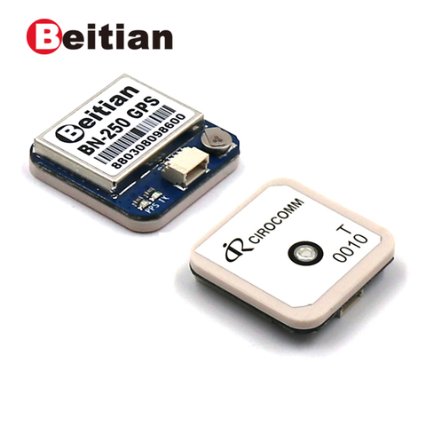 BEITIAN,25*25*6mm GPS Module + Antenna UART TTL level GPS GLONASS BEIDOU GALILEO GNSS module with antenna FLASH,BN-250 ► Photo 1/6