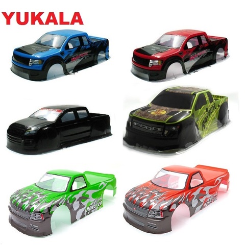 YUKALA 1/10 PVC painted body shell for 1/10  R/C  Truck 94188 size 430/440/450mm*193mm  wheel base 260mm ► Photo 1/6