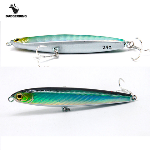 jiggging artificial baits 10g 14g 18g 24g wobblers for surf fishing sinking jigging minnows fishing lure ► Photo 1/6