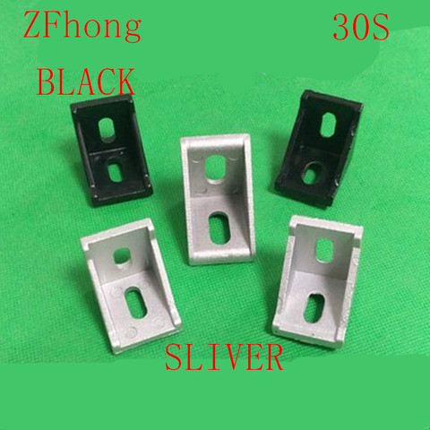 10pcs of 3030 Corner Fitting Angle 30x30 Decorative Brackets Aluminum Profile Accessories L Connector Fasten connector ► Photo 1/1