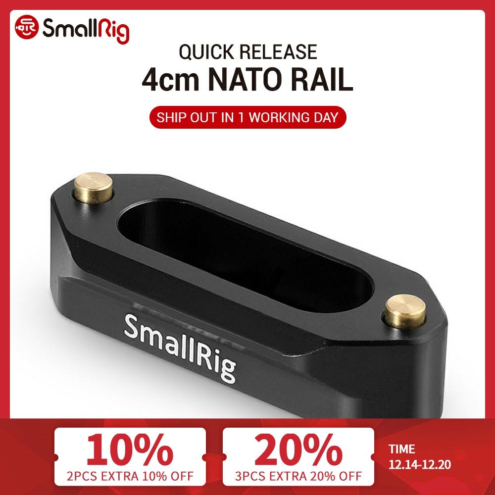 SmallRig Camera Quick Release Safety Rail 4cm 1.57 Inches Long with 1/4'' Screws For Nato Handle EVF Attach  - 1409 ► Photo 1/6