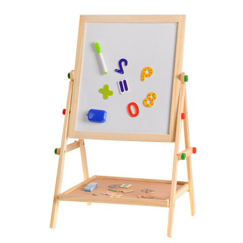 Wooden Drawing Blackboard Whiteboard Double Sided Adjustable Easel Painting Toy Early Education Learning Toys For Children Kids ► Photo 1/6