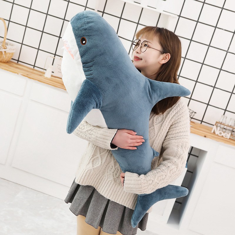 80-100cm Shark Plush Toys Stuffed Animals Soft Plush Toy for Kids Birthday Gifts 