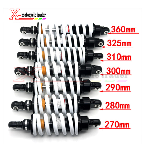 1000LBS adjustable damping 270/280/290/300/310/325mm rear shocks absorber/suspension for 110/125/140/150/160cc Dirt Pit Bikes ► Photo 1/6
