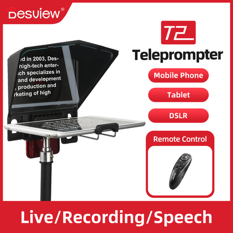 Bestview T2 Big Screen Prompter Professional Interview Teleprompter Anchorman Host for DSLR For iPad Smartphone video prompter ► Photo 1/6