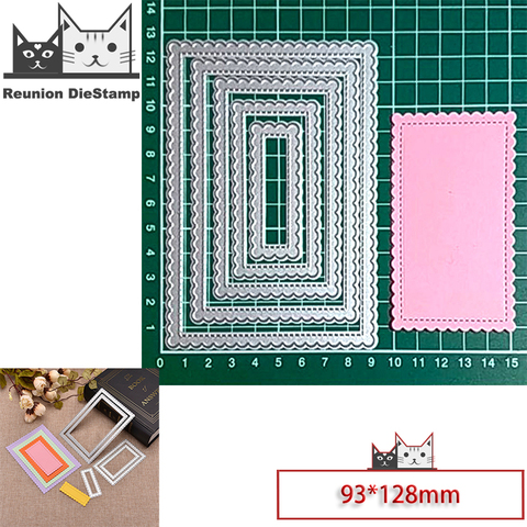 Reunion New Design Craft Metal Die Cuts Corrugated border Cutting Die Scrapbooking Album DIY Paper Card Embossing Stencils ► Photo 1/6