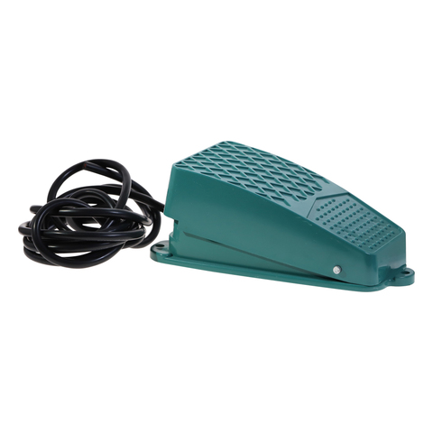 AC 250V 10A SPDT NO NC Nonslip Metal Momentary Power Foot Pedal Switch Green TFS-101 ► Photo 1/6