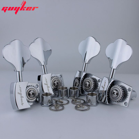 GUYKER high-grade Open Gear Bass Tuners Tuning Keys Chrome ► Photo 1/4