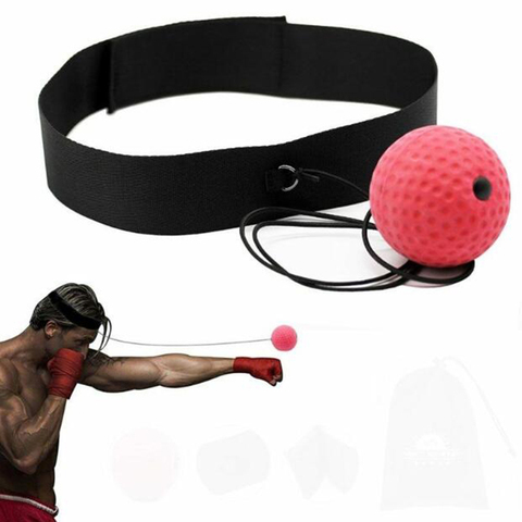 Boxing Reflex Ball Fight Ball Punching Speed Ball For Boxing Training Gym Exercise Coordination With Headband Improve Reaction ► Photo 1/6