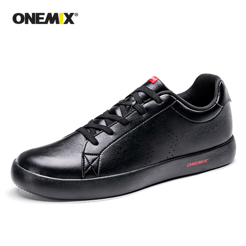 ONEMIX New Classics Style Men Skateboarding Shoes Outdoor Walking Jogging Sneakers Lace Up Leather Athletic Shoes Women ► Photo 1/6