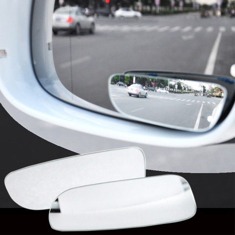 2 PCs Dead zone mirrors on regular car side mirrors, blind zone mirrors, optional mirrors without housing ► Photo 1/6