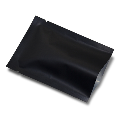 Matte Black  Open Top Mylar Packing Bag Bulk Food Vacuum Packaging Bag Aluminum Foil Pouches Heat Seal Candy Coffee Tea Bags ► Photo 1/6
