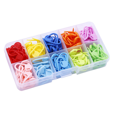 50/100Pcs Colorful Knitting Markers Crochet Clips Pins Bulk Stitch