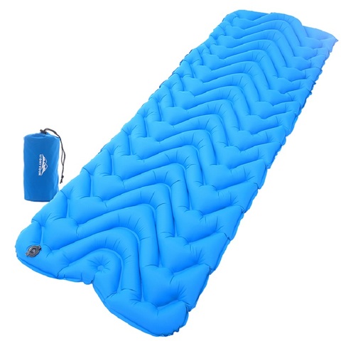 LightTour camping mattress UltraLight sleeping pad for backpack hike M type Single person Ultra-Compact inflatable air mat ► Photo 1/6