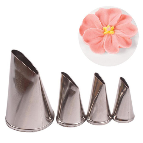 4pcs/set Baking Tools Rose Flowers Nozzles Creative Icing Piping Nozzle Pastry Tips Sugar Craft Fondant Cake Decorating Tools ► Photo 1/6