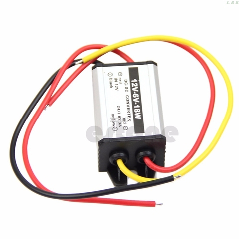 Waterproof DC to DC buck Converter 12V to 6V 18W Power Supply Module  M06 dropship ► Photo 1/1