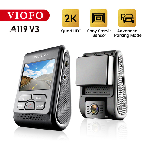 VIOFO A119 V3 2K 60fps Car Dash Cam Super Night Vision Quad HD 2560 * 1440P Car DVR with Parking Mode G-sensor optional GPS ► Photo 1/6