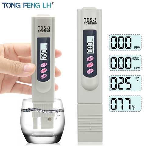 Portable LCD Digital TDS Water Quality Tester Water Testing Pen Filter Meter Measuring Tools Accessory For Aquarium Pool ► Photo 1/6