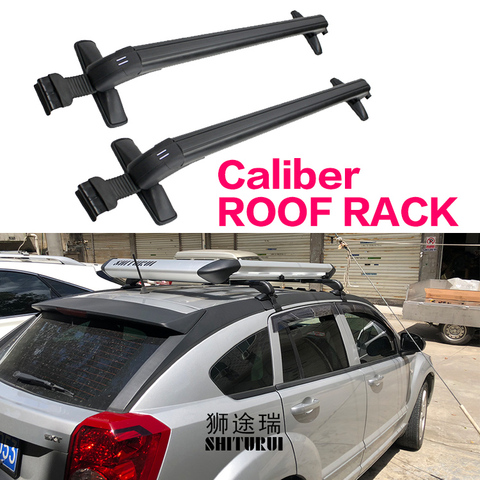 Car Luggage Rack Crossbar Roof Rack FOR Dodge Caliber 5 Door Estate Jan 2006-2017 LOAD 150KG BAR LED Matching roof modification ► Photo 1/1