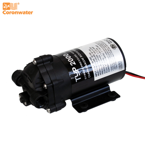 Coronwater 200gpd Water Filter RO Booster Pump for Reverse Osmosis System Pressure Increase 2000NA ► Photo 1/6