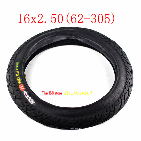 Size 16x2.50 62-305 Tire  Inner Tube Fits Kids Electric Bikes Small BMX Scooters 16*2.5 with A Bent Angle Valve Stem ► Photo 1/6