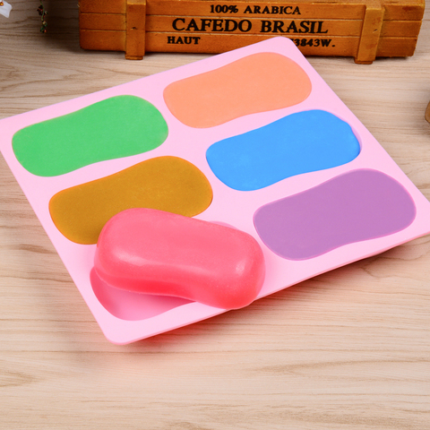 SILIKOLOVE Oval Soap Mold 3D Silicone Soap Molds for Making Soaps DIY Handmade Massage Soap Molds ► Photo 1/6
