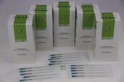 100pcs/box acupuncture needle disposable tube needle one needle with one guide tube beauty massage ► Photo 1/5