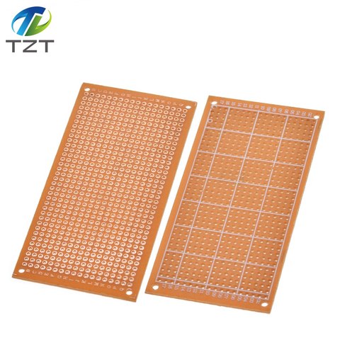 Single Side Wholesale universal 5x10cm Solderless PCB Test Breadboard Copper Prototype Paper Tinned Plate Joint holes DIY ► Photo 1/6