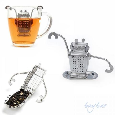 Stainless Steel Cute Robot Tea Infuser Manufacturer Direct  Recyclable Tea Strainers Tea Tool ► Photo 1/6