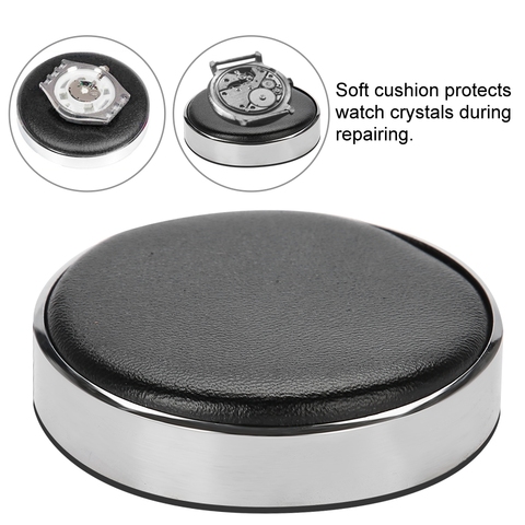Watch Movement Casing Cushion Leather Protective Pad Holder for Watchmaker Watch Part Glass Repair Battery Change Tool 53/70mm ► Photo 1/6