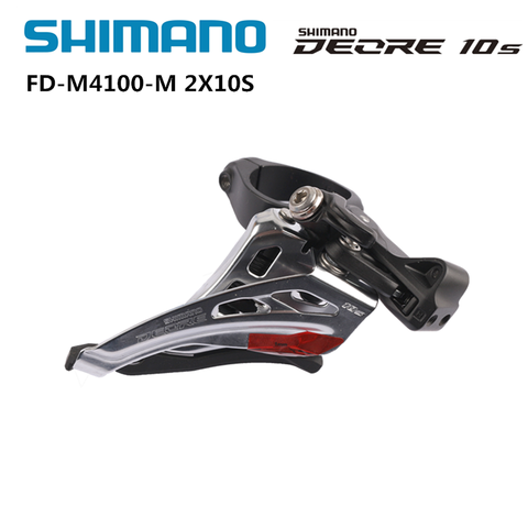 Shimano Deore FD-M4100-M M617 34.9mm Clamp Front Derailleur MTB Mountain Bike M Bracket 2x10 Speed Cycling Parts ► Photo 1/6