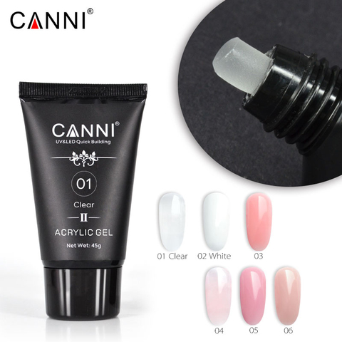 CANNI Poly Nails UV Gel  Nail Art Manicure Acrylic  UV LED Builder Gel Extending Natural Clear Camouflage Color Extention Gel ► Photo 1/6