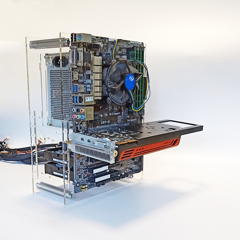 Open chassis ATX transparent personality chassis vertical horizontal case water-cooled air-cooled computer mainframe desktop ► Photo 1/6