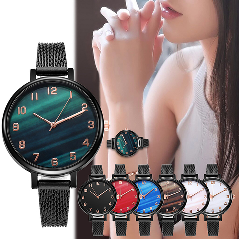 WOKAI Luxury Wrist Watches for Women Fashion Quartz Watch Silicone Band Dial Women Wathes Casual Ladies watch relogio feminino ► Photo 1/6