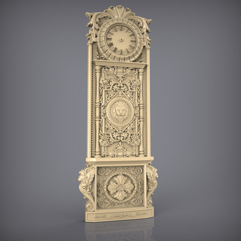 3D Model Relief for CNC Router 3D Printer Artcam Aspire Digital File in STL format Clock  _54 ► Photo 1/1