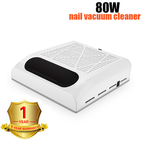 80W 110V/220V Nail Suction Dust Collector Large Size Strong Nail Vacuum Cleaner Machine Low Noisy with Salon Tool ► Photo 1/6