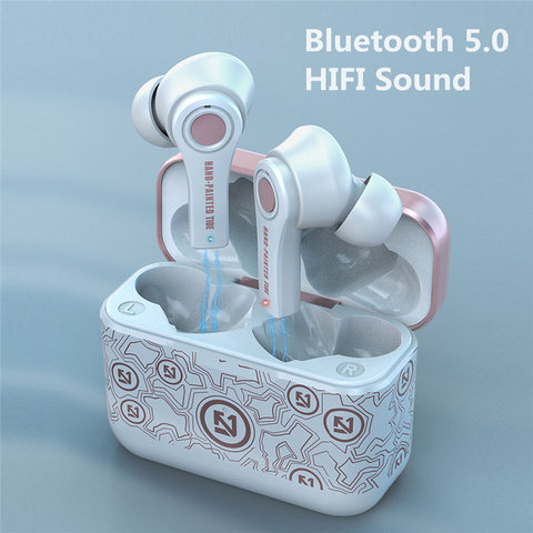TS-100 TWS Wireless Bluetooth 5.0 Earphone With Mic Charging Box Headphone Game Headsets Sport Earbuds For Android PK i12 i90000 ► Photo 1/6