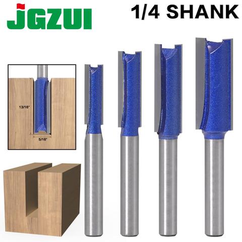 1PCS 1/4″ Shank Straight Woodworking Router Bit Set Carpenter Milling Cutter 1/4″,5/16″,3/8″,1/2″Cutting Diameter ► Photo 1/6