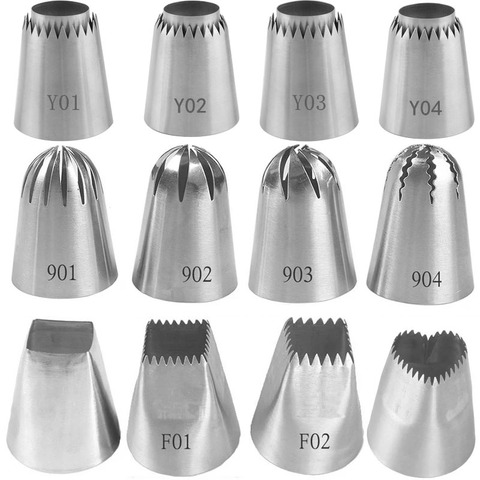 Sultan Tube Russian Pastry Tips Sulta Ne Ring Cookie Mold Heart Shape Large Icing Piping Nozzles Confectionery Cake Decoration ► Photo 1/6