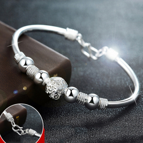 YADA ins Trendy Bell Lucky Beads cuff Bracelets&Bangles For Women Valentine Bracelets Charm Friendship Crystal Bracelet BT200328 ► Photo 1/6