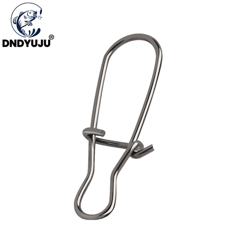 DNDYUJU (30-100PCS)(Size000-6)Safety Snaps Fishing Hook Connector Stainless Steel Fishing swivels Stainless Steel Fast Clip Lock ► Photo 1/6
