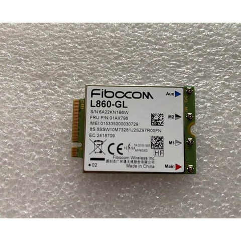 Fibocom L860-GL WWAN Card For Lenovo Thinkpad X1 carbon 7th 8th X1 Yoga 4th T490 T14 P14s T15 T14s X13 P15s T15g  01AX796 ► Photo 1/3