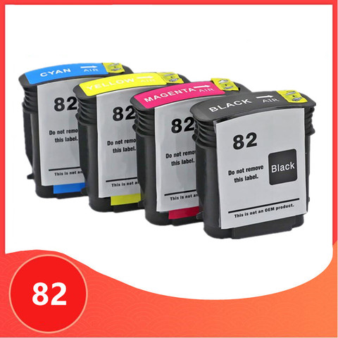 Replacement Ink Cartridge For HP 82 82XL for hp82 CH565A Designjet 10ps 120nr 20ps 500 500Plus 500ps 50ps 510 800 800ps 815 820 ► Photo 1/6