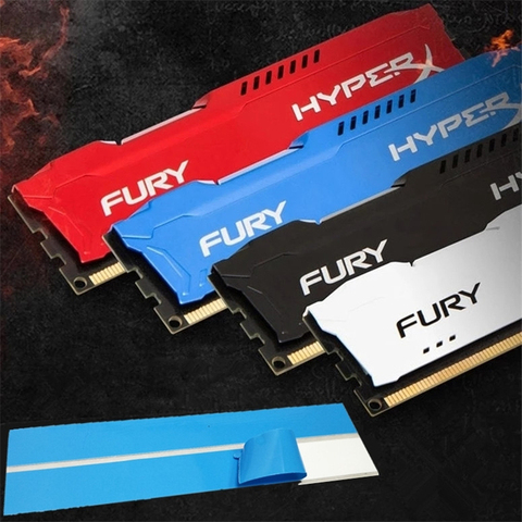 Fury Hyper Memory Heat Sink PC Memory Aluminum Heat Sink Memory Clip RAM Heat Sink Aluminum ► Photo 1/6