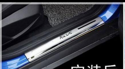 Car Styling for Ford Focus 2 mk2 accessories 2005 2006-2009 2011 stianlesssteel auto door sill protector scuff plate sills guard ► Photo 1/1