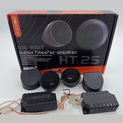 Speaker Component High Power 120W 4 ohm Car Silk Diagram Stereo Dome Tweeter Treble Haut Parleur Voiture Crossover Divider ► Photo 1/3